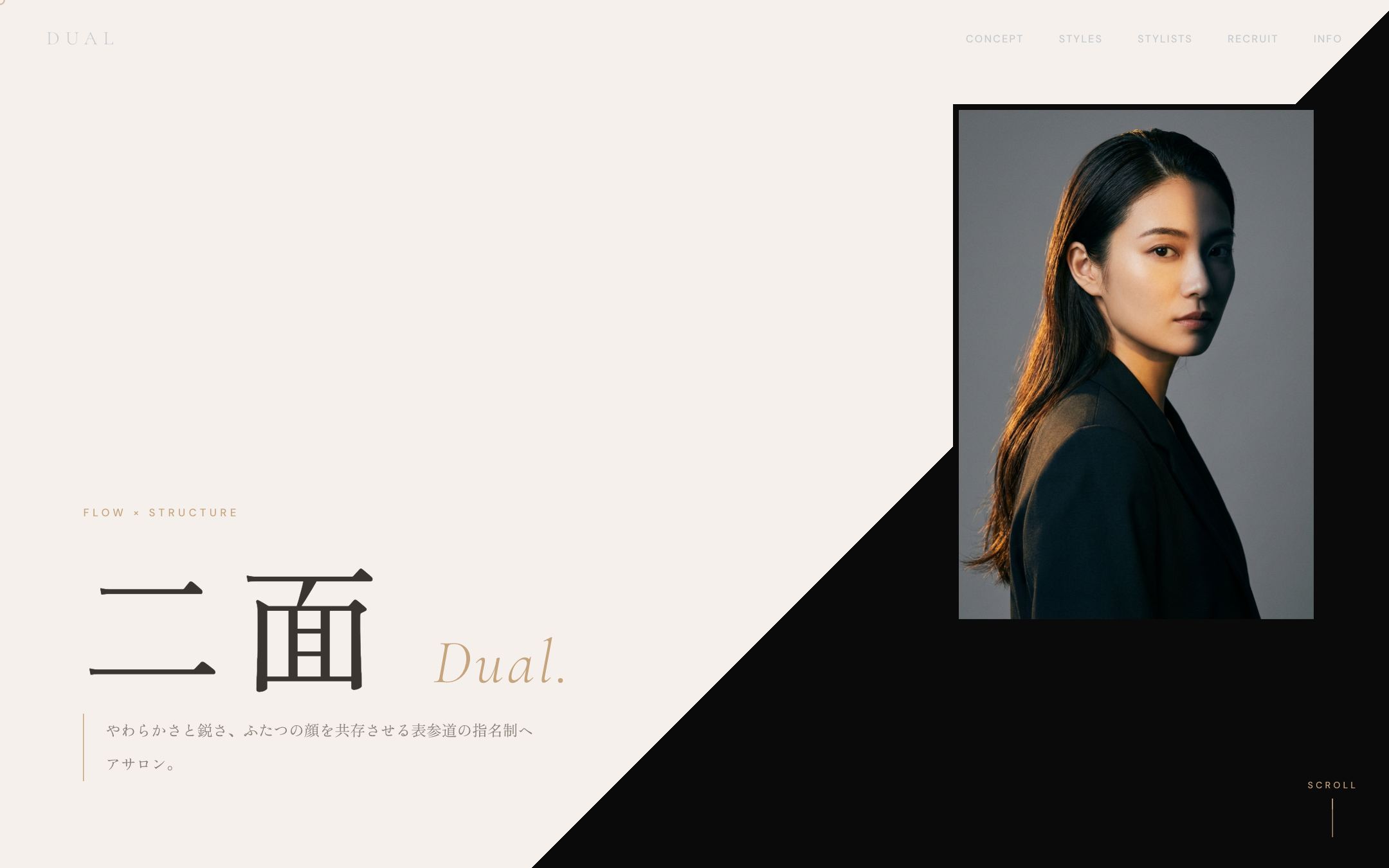 DUAL のトップページ