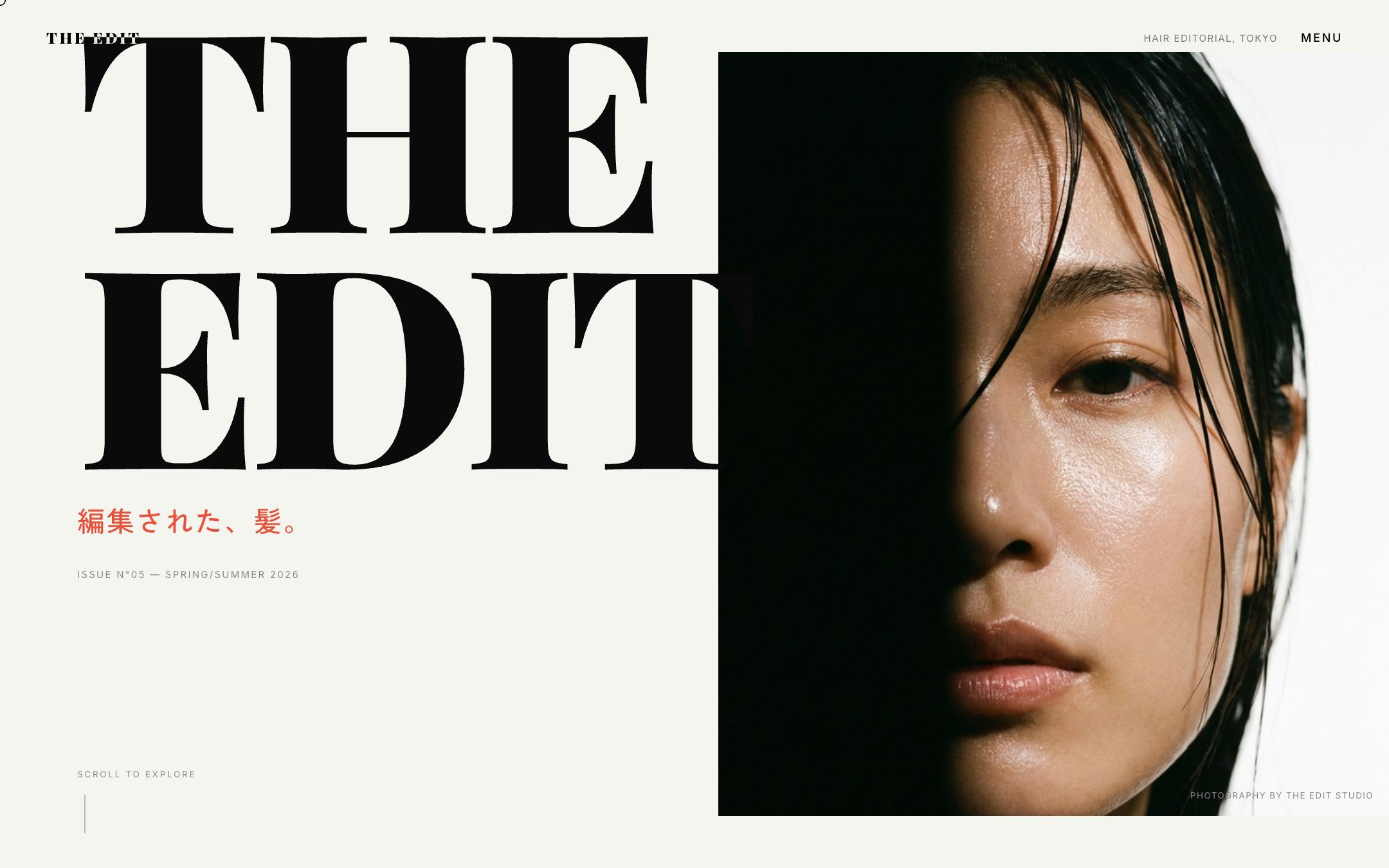 THE EDIT のトップページ